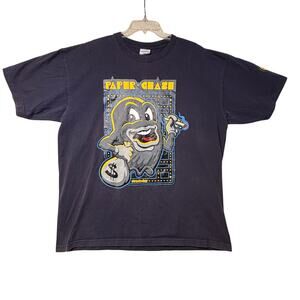 Streetwise T-Shirt 2XL XXL Blue Paper Chase Money Streetwear Made Los Angeles
